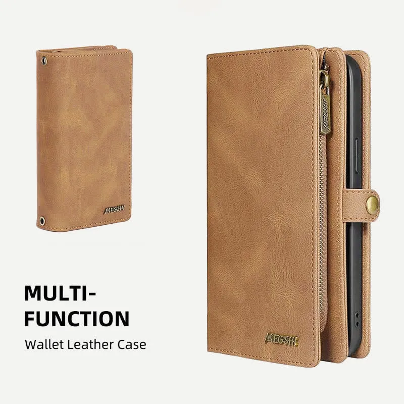 2 IN 1 Phone Bag Wallet Case for iPhone with Crossbody Strap