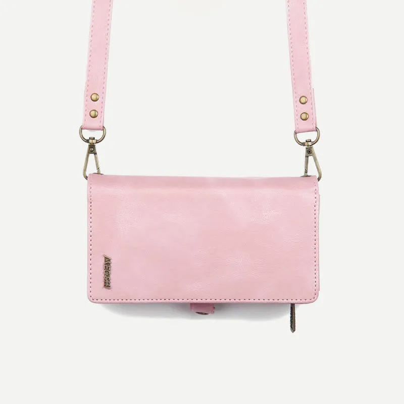 2 IN 1 Phone Bag Wallet Case for iPhone with Crossbody Strap