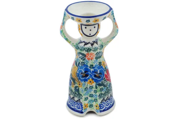 6" Candle Holder - Vibrant Bouquet