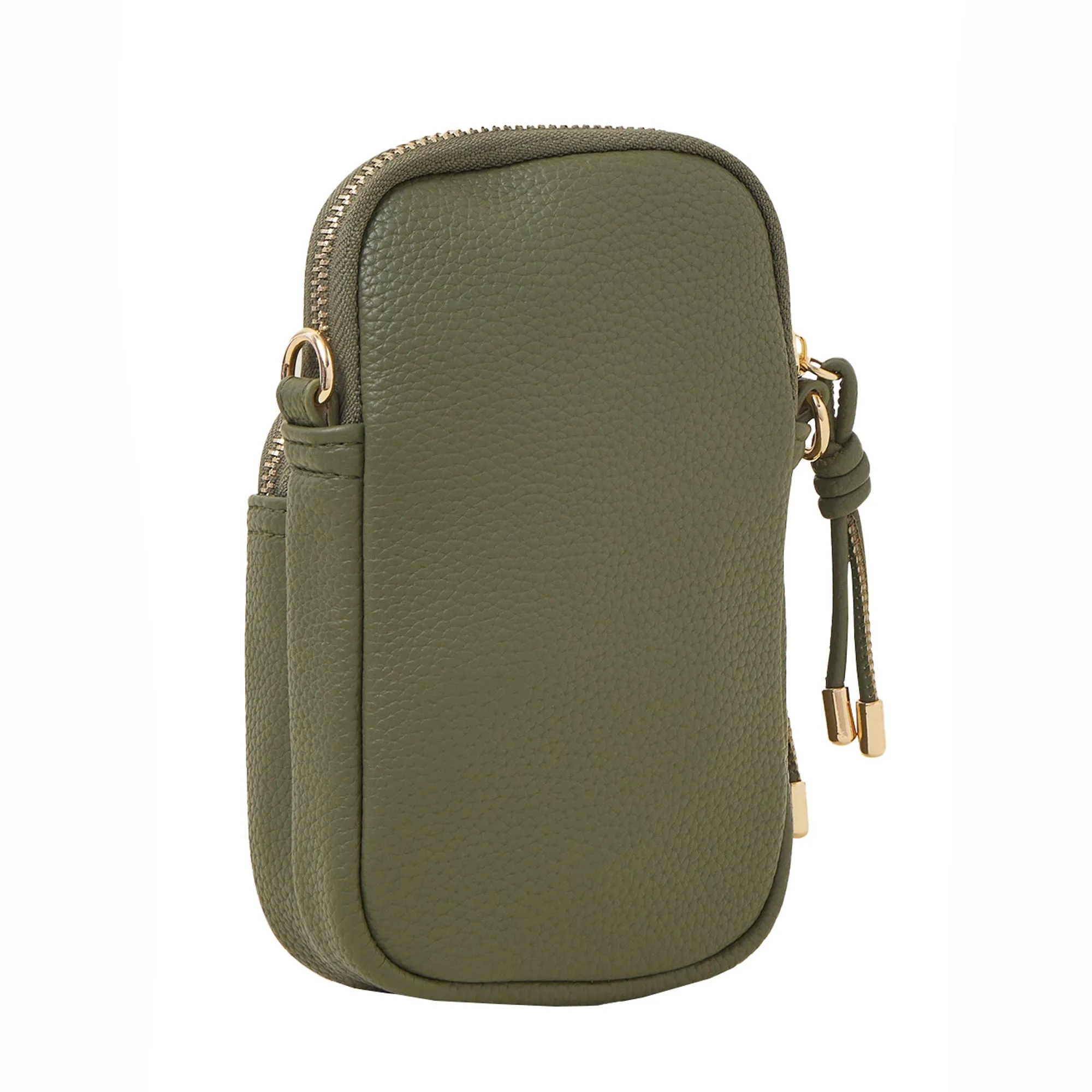 Accessorize London Women's Green Webbing Strap Phone Bag
