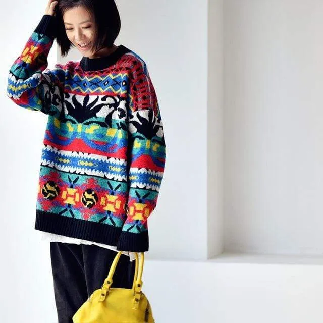 Artful Tribe Vibrant Sweater