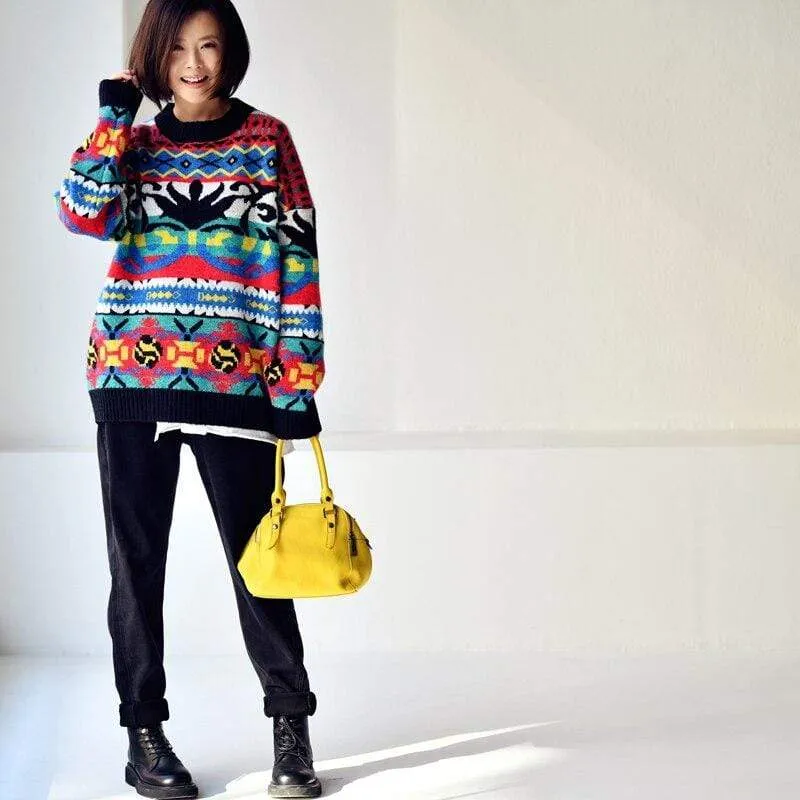 Artful Tribe Vibrant Sweater