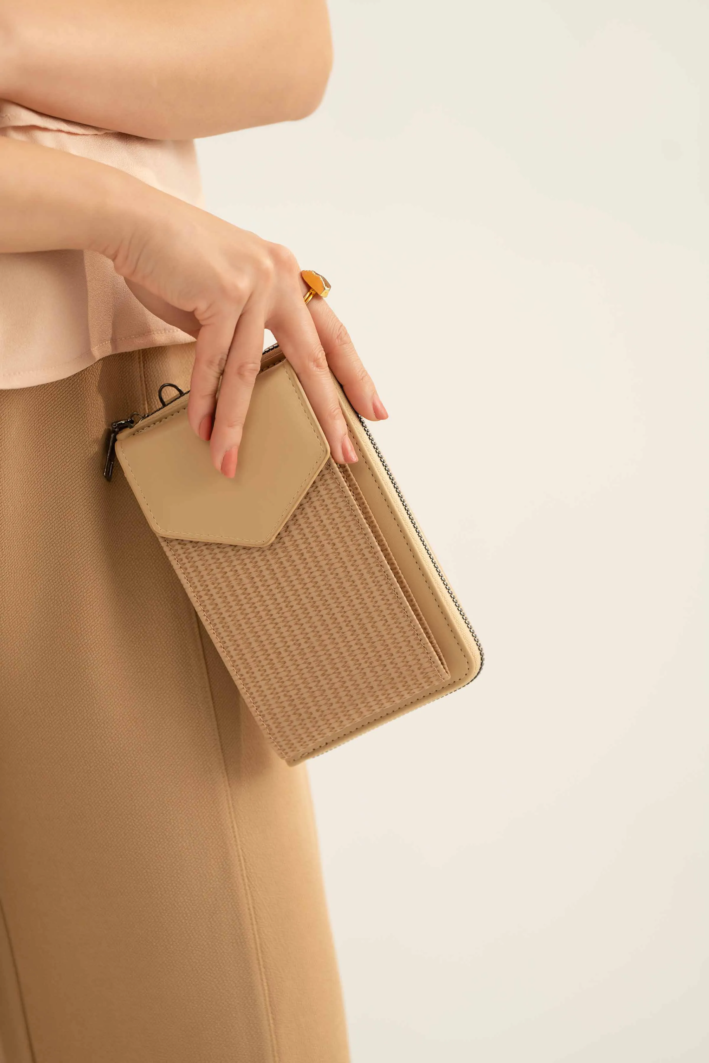 Beige Phone Bag-441342118