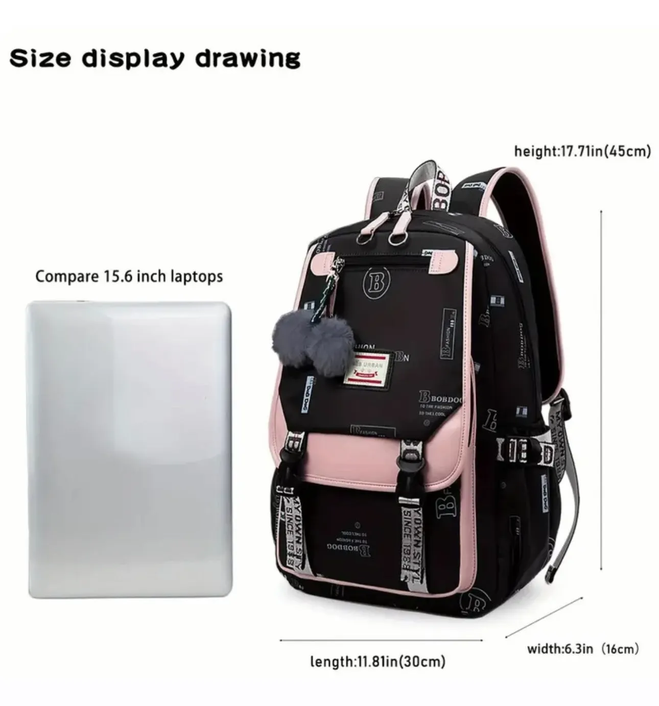 Bob Urban Casual, Lightweight And Large Capacity School Bag