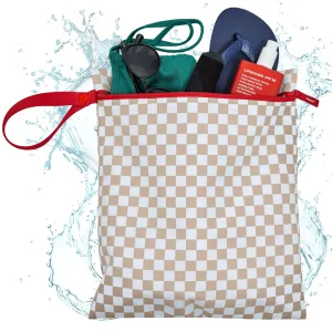 Bodysurf Wet Bag for Swimsuit Travel Wet Clothes Small Towels Swim Bag Beach Pool Gym Yoga - Zippered Reusable Wet Bag for Baby Toddlers Kids Parents Cloth Diapers Daycare Bag (12" x 14")