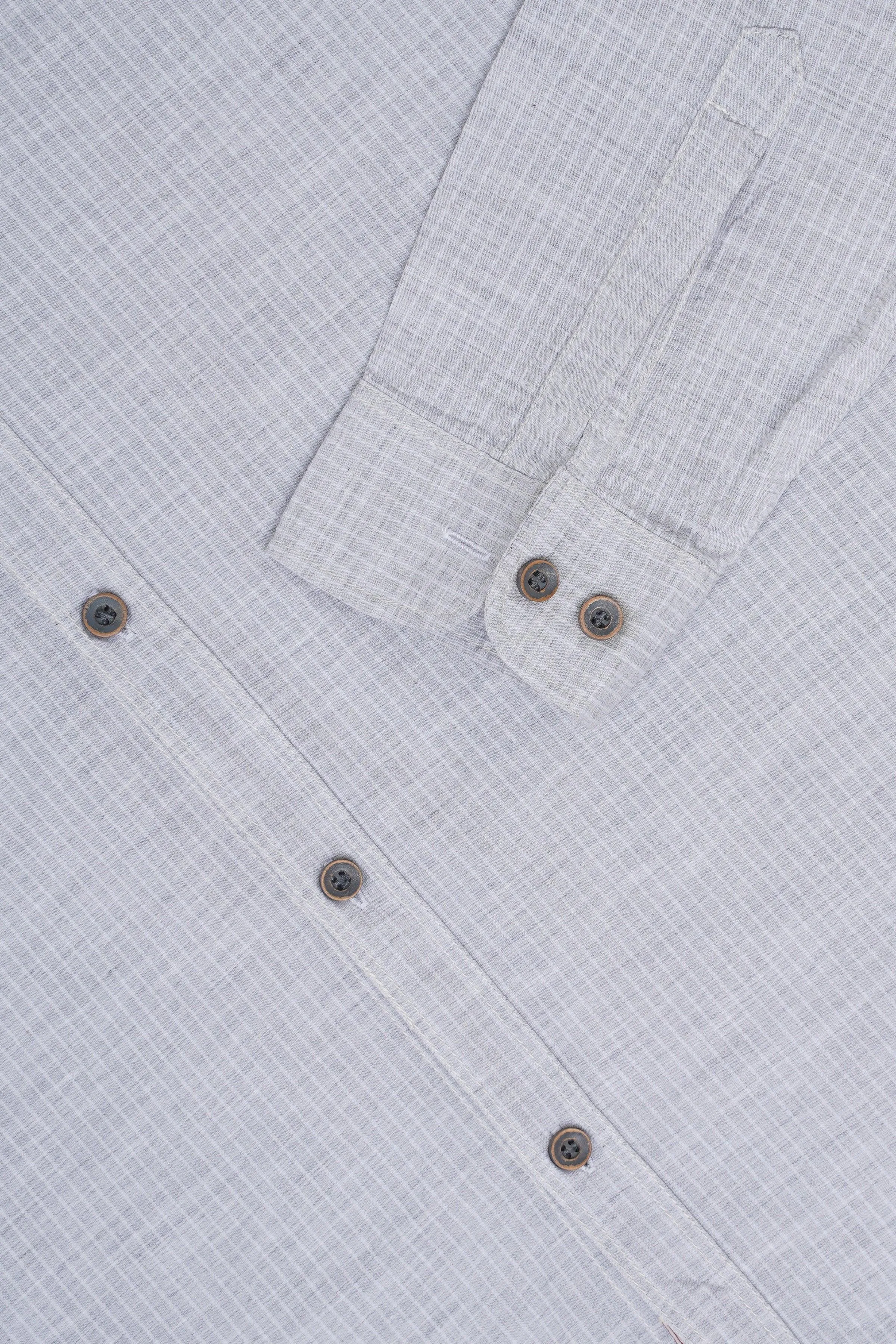 CASUAL SHIRT GREY WHITE LINE