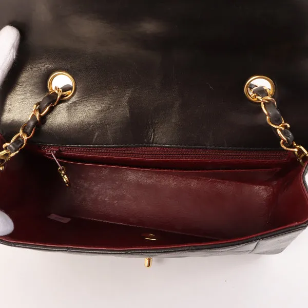 Chanel Around 1995 Made Diana Flap Chain Bag 23Cm Black