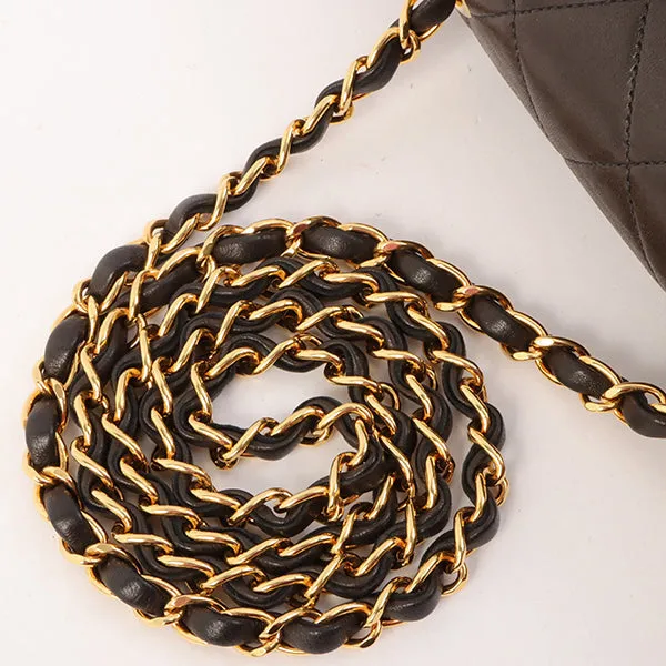 Chanel Around 1995 Made Diana Flap Chain Bag 23Cm Black