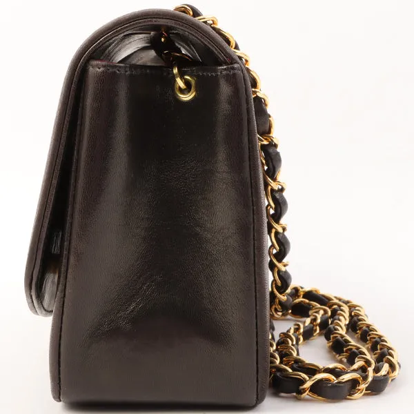 Chanel Around 1995 Made Diana Flap Chain Bag 23Cm Black