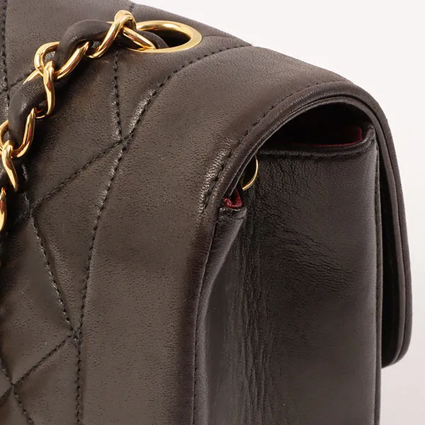 Chanel Around 1995 Made Diana Flap Chain Bag 23Cm Black