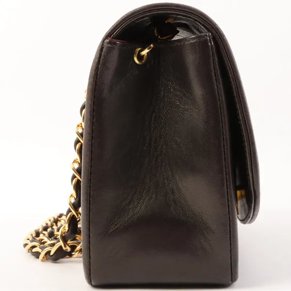 Chanel Around 1995 Made Diana Flap Chain Bag 23Cm Black