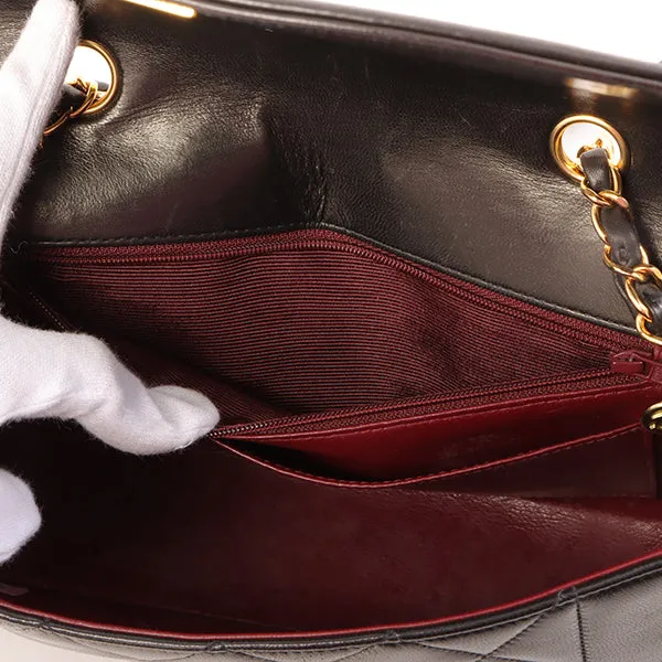 Chanel Around 1995 Made Diana Flap Chain Bag 23Cm Black