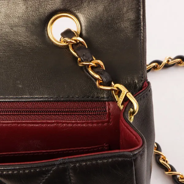 Chanel Around 1995 Made Diana Flap Chain Bag 23Cm Black