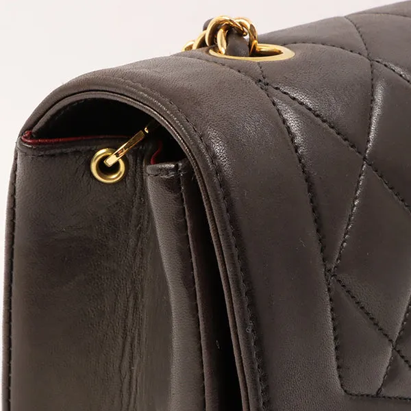 Chanel Around 1995 Made Diana Flap Chain Bag 23Cm Black