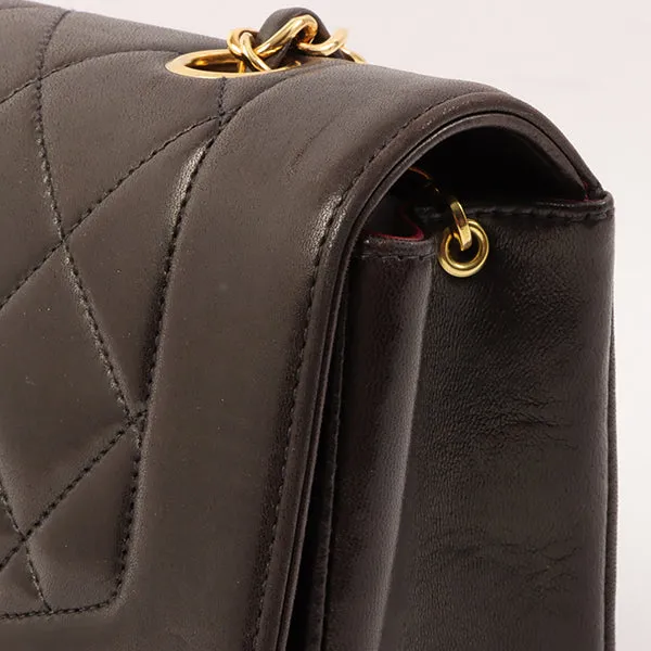 Chanel Around 1995 Made Diana Flap Chain Bag 23Cm Black
