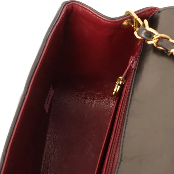 Chanel Around 1995 Made Diana Flap Chain Bag 23Cm Black