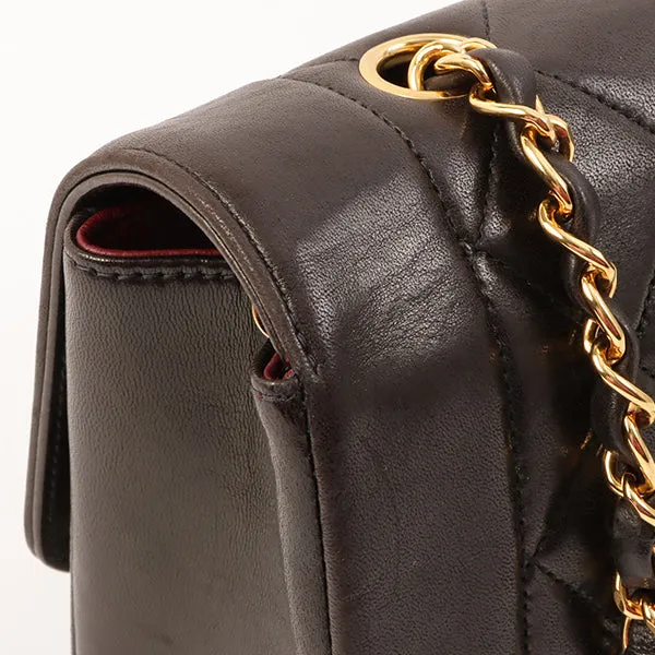 Chanel Around 1995 Made Diana Flap Chain Bag 23Cm Black