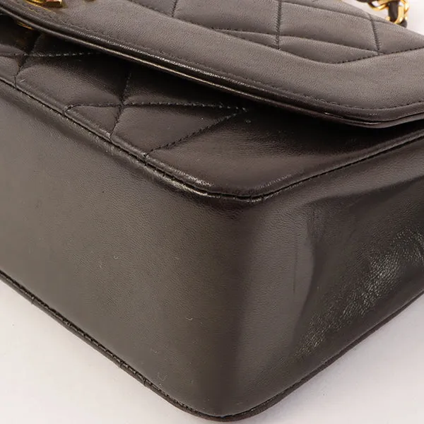 Chanel Around 1995 Made Diana Flap Chain Bag 23Cm Black