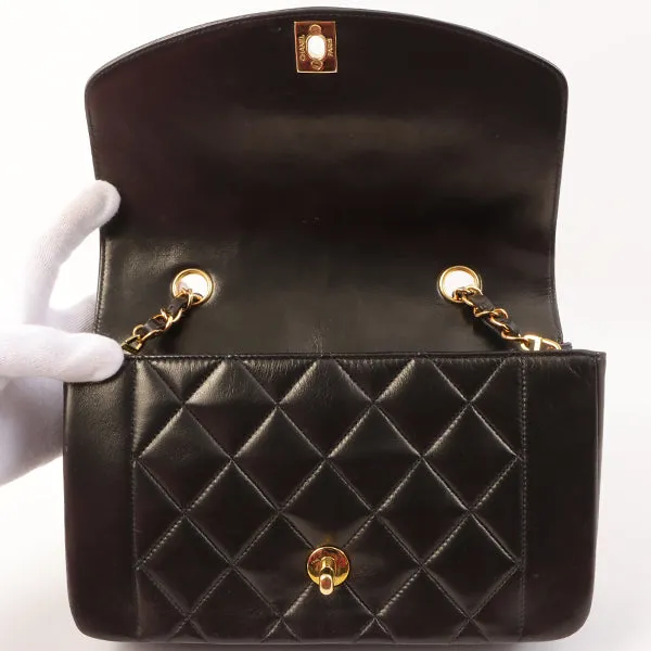 Chanel Around 1995 Made Diana Flap Chain Bag 23Cm Black