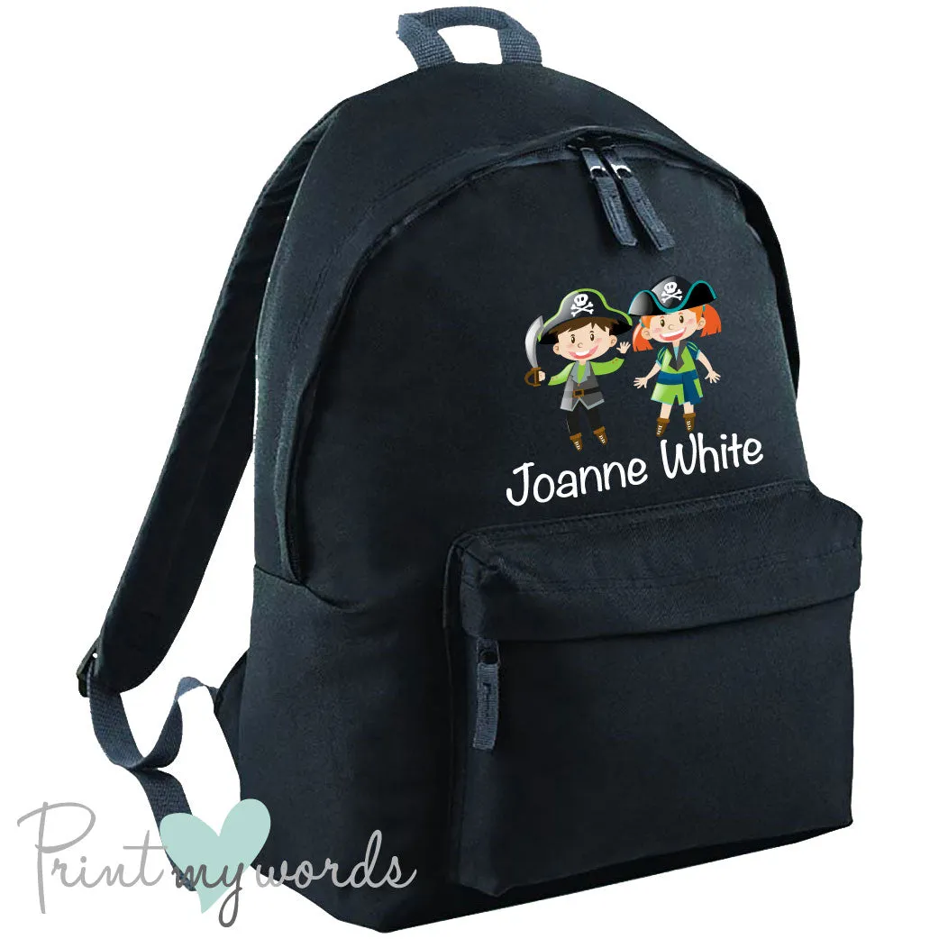 Children's Personalised Pirate School Rucksack Backpack