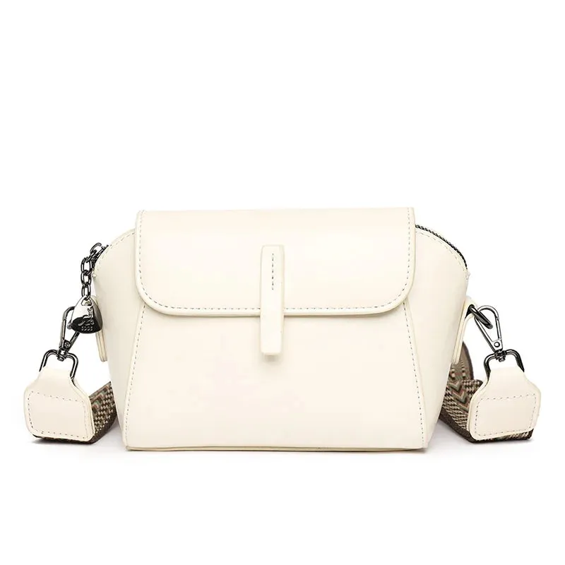 Compact Crossbody Bag for Women - Luxury Oil Wax Leather Shoulder Bag