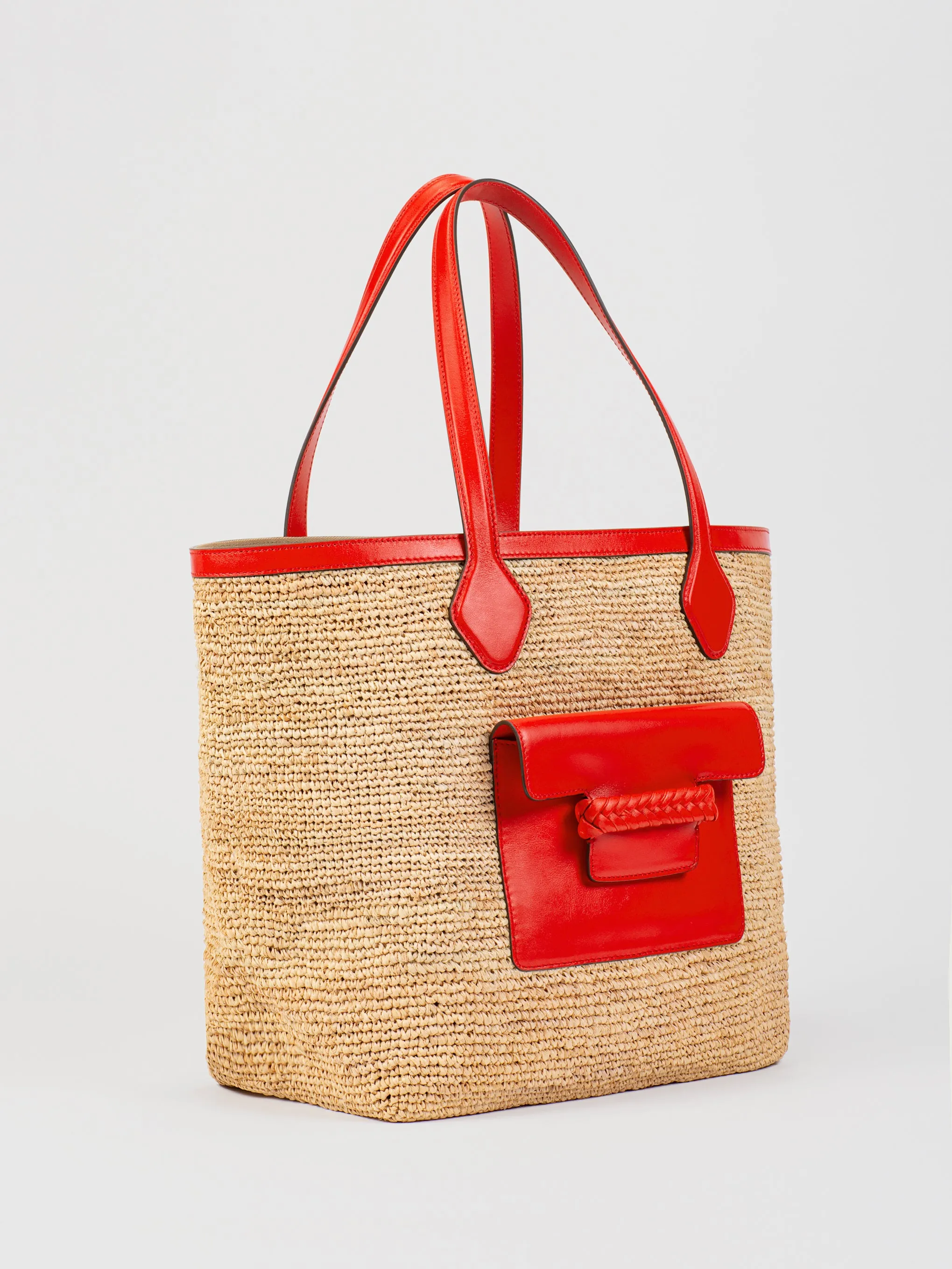 Elena - Raffia/Calfskin