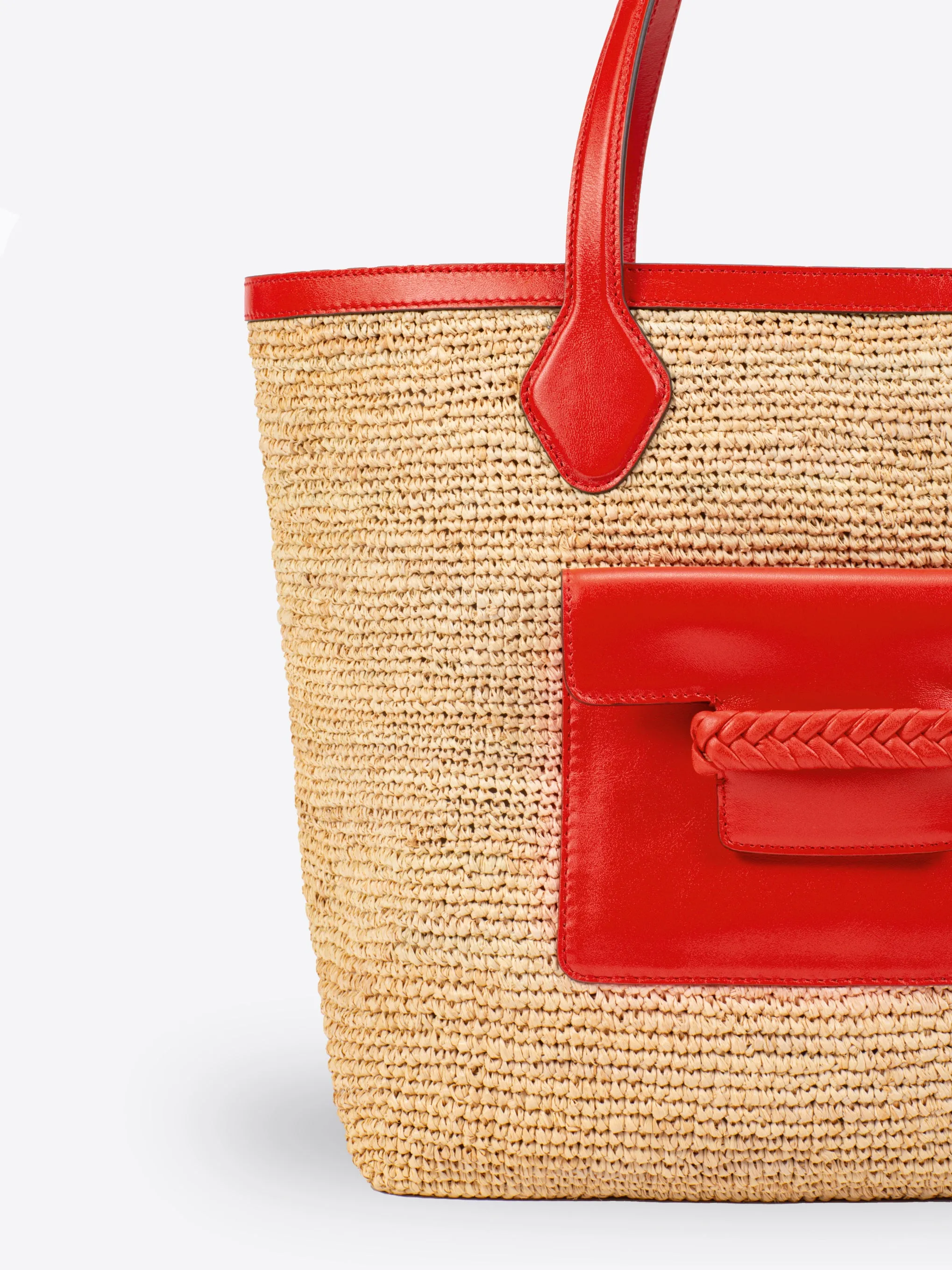 Elena - Raffia/Calfskin