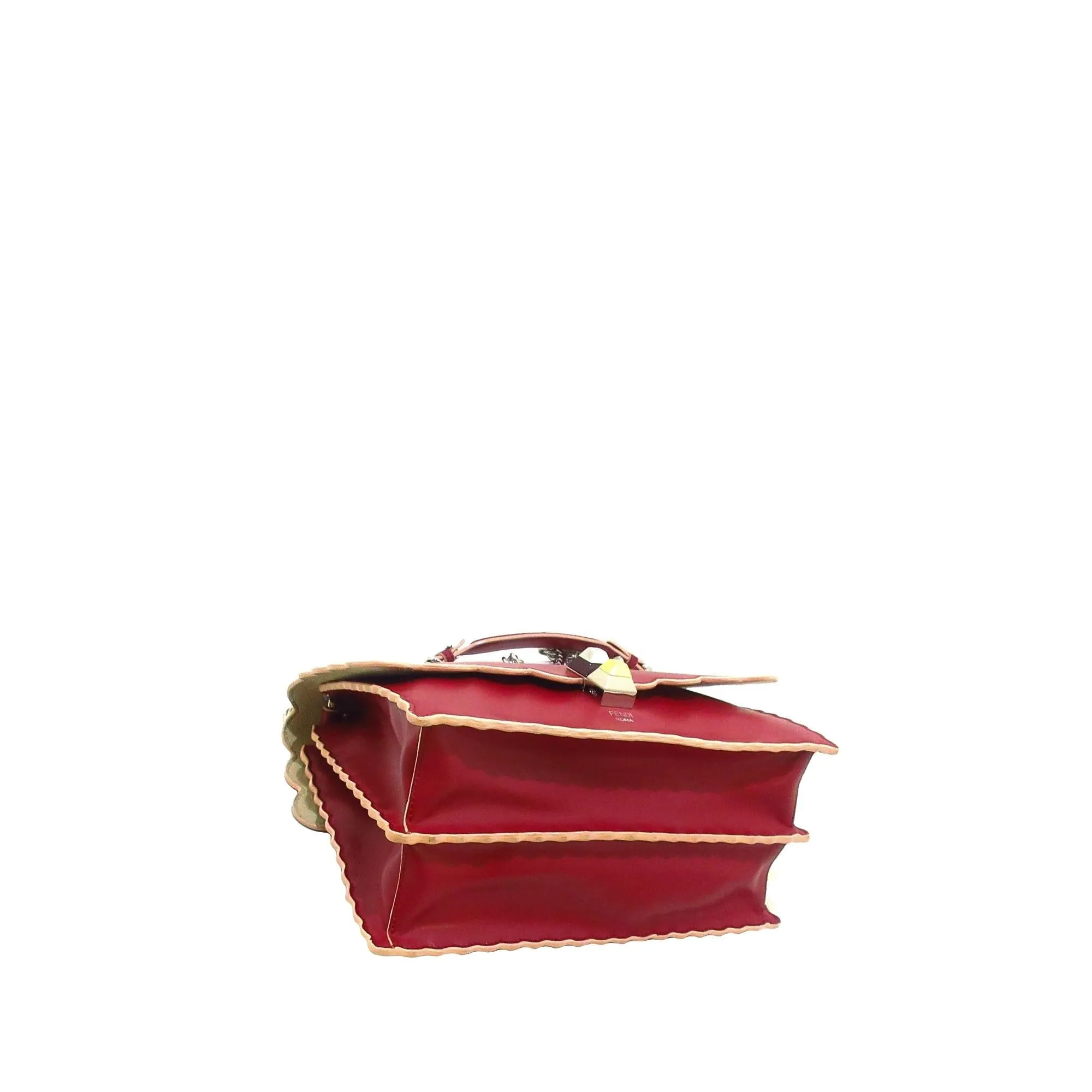 Fendi Scalloped Studded Kan I (SHG-WbsE95)