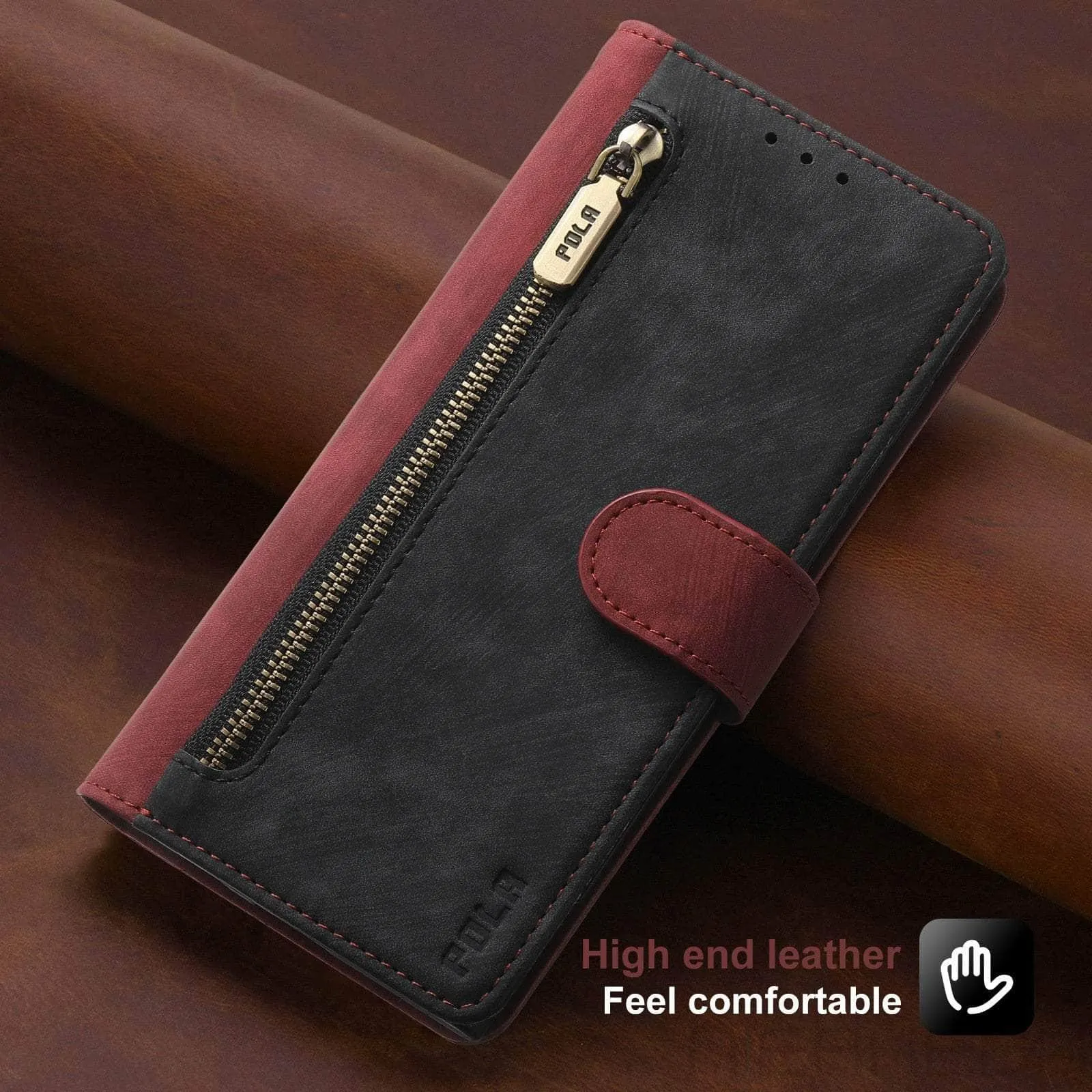 Galaxy A14 Anti-Theft Brush Leather Case