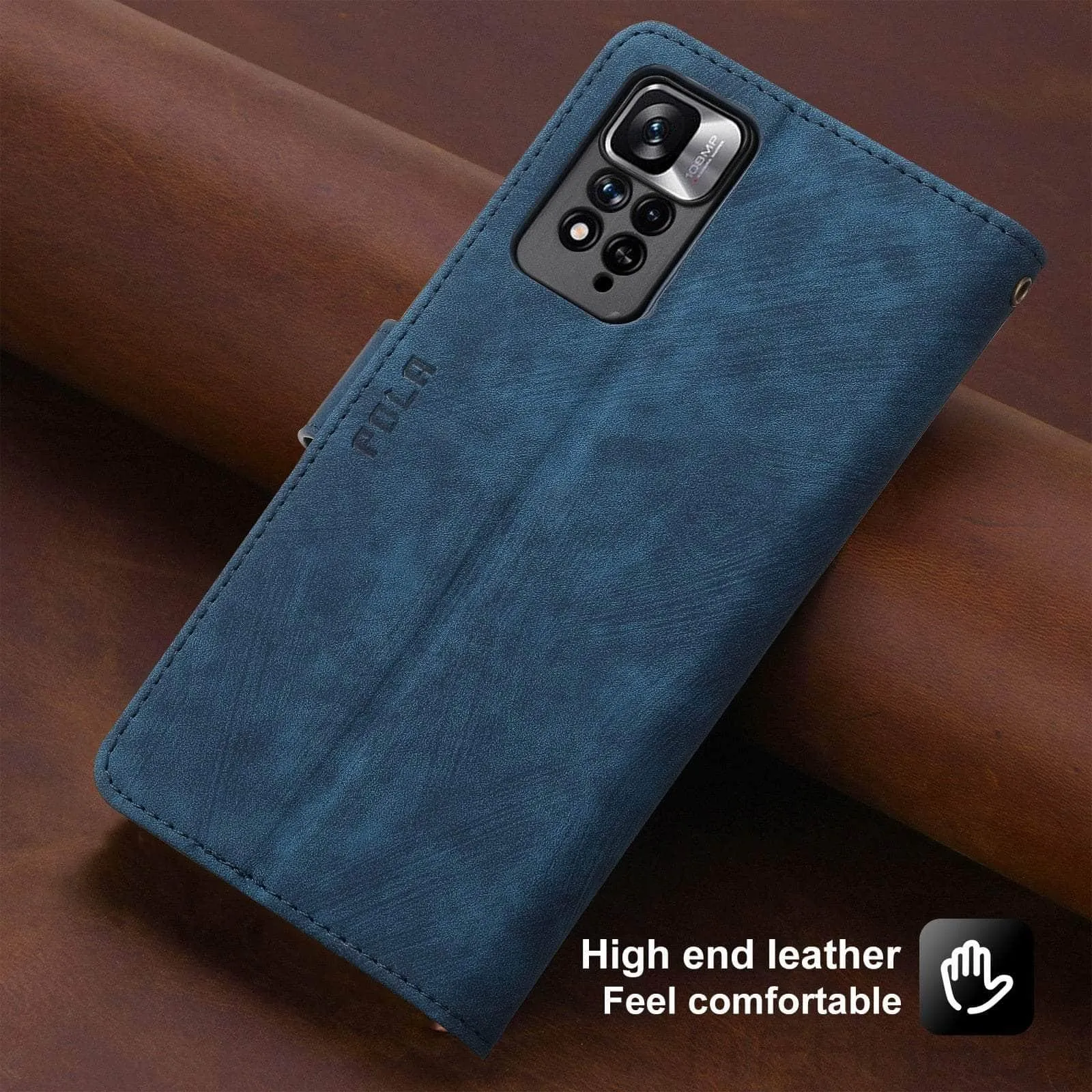 Galaxy A14 Anti-Theft Brush Leather Case