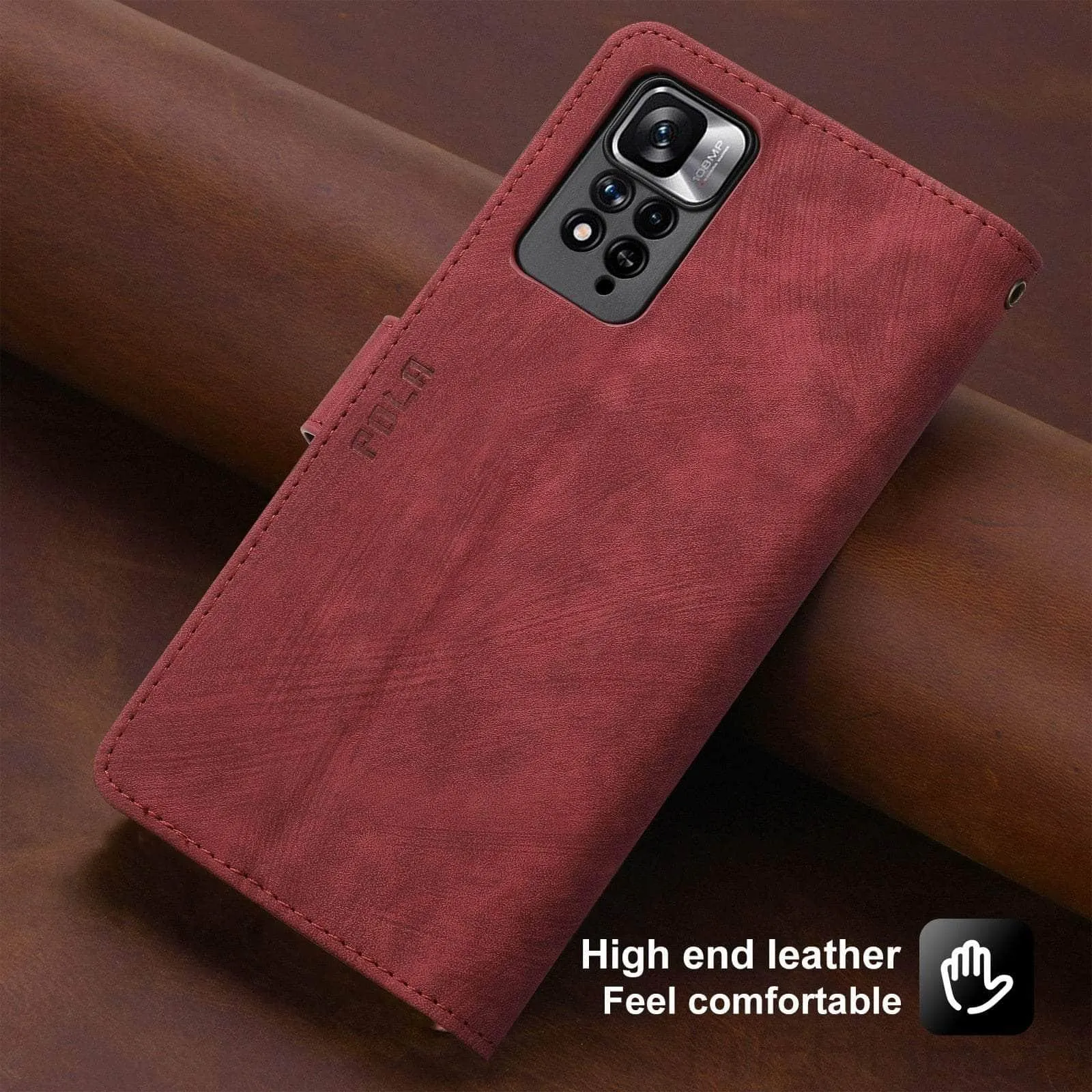 Galaxy A14 Anti-Theft Brush Leather Case