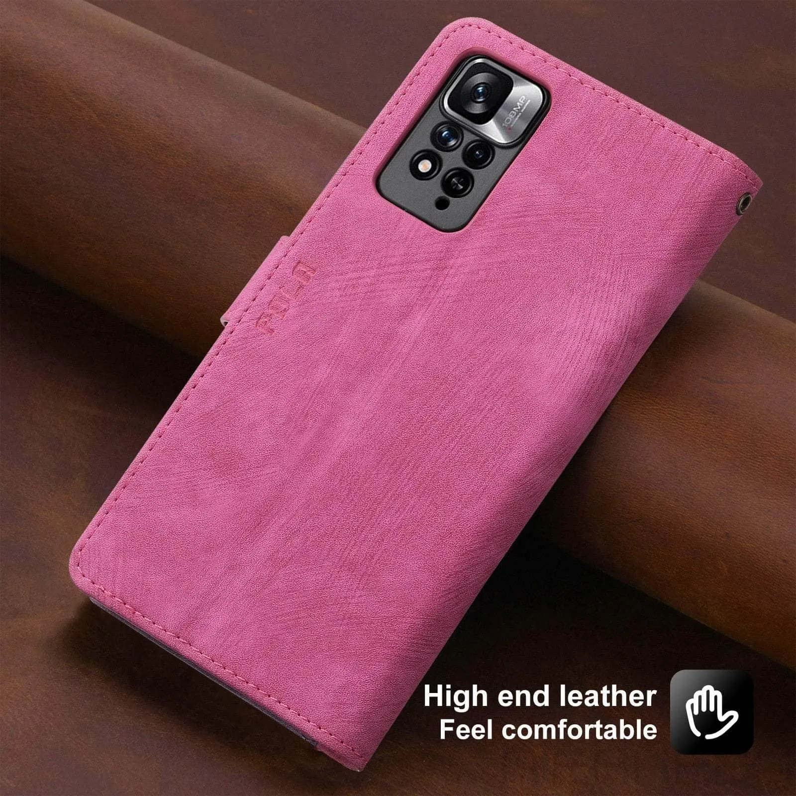 Galaxy A14 Anti-Theft Brush Leather Case