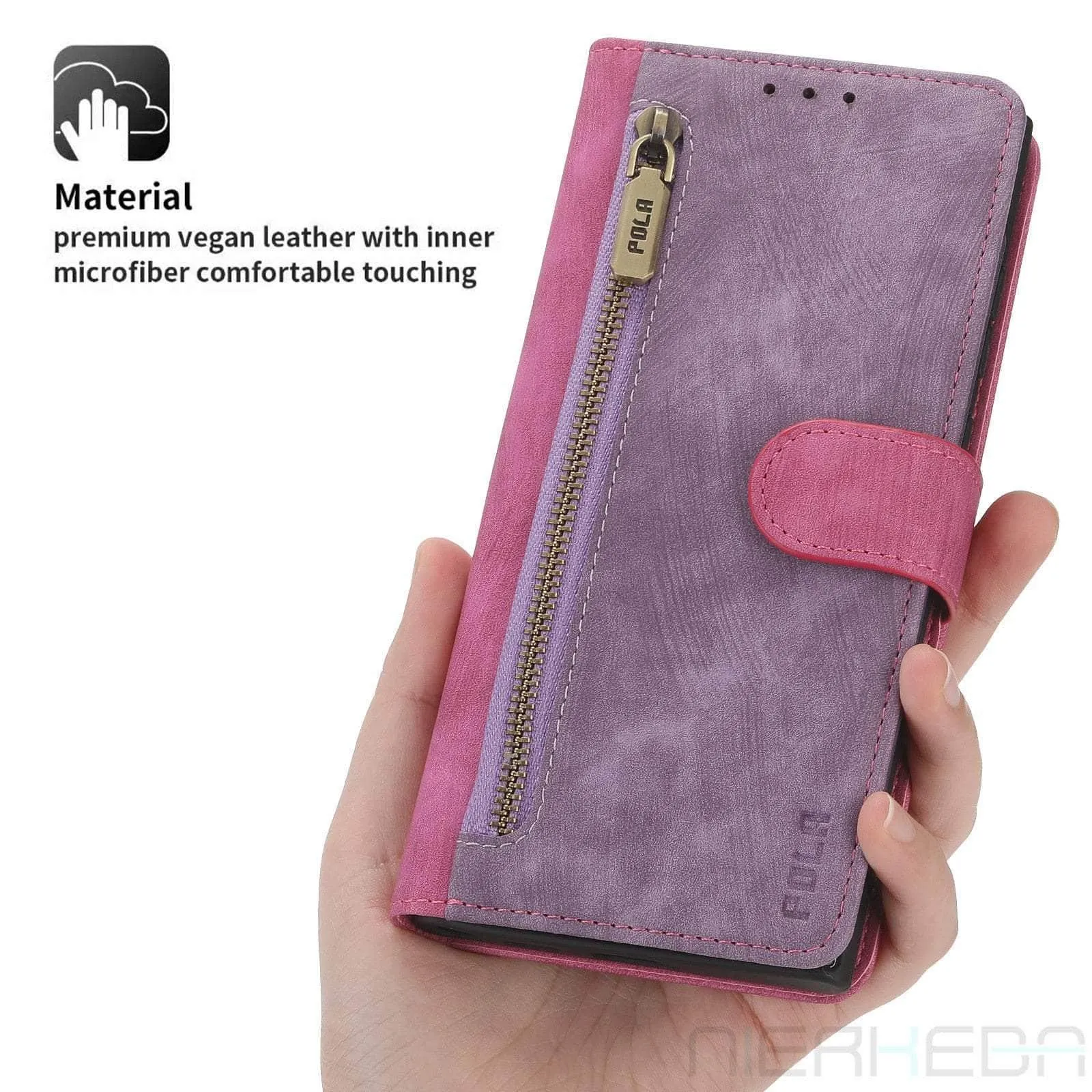 Galaxy A14 Anti-Theft Brush Leather Case