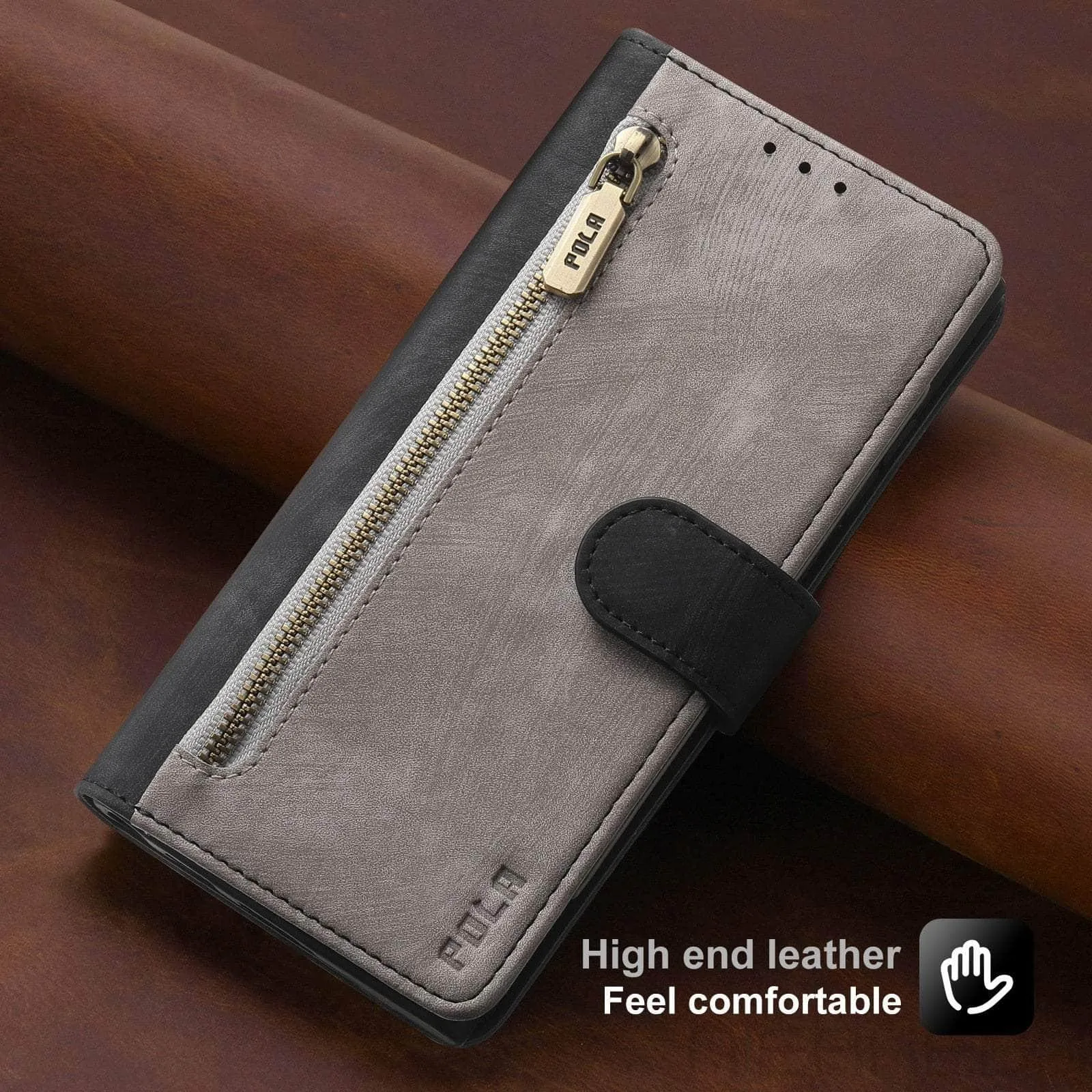 Galaxy A14 Anti-Theft Brush Leather Case