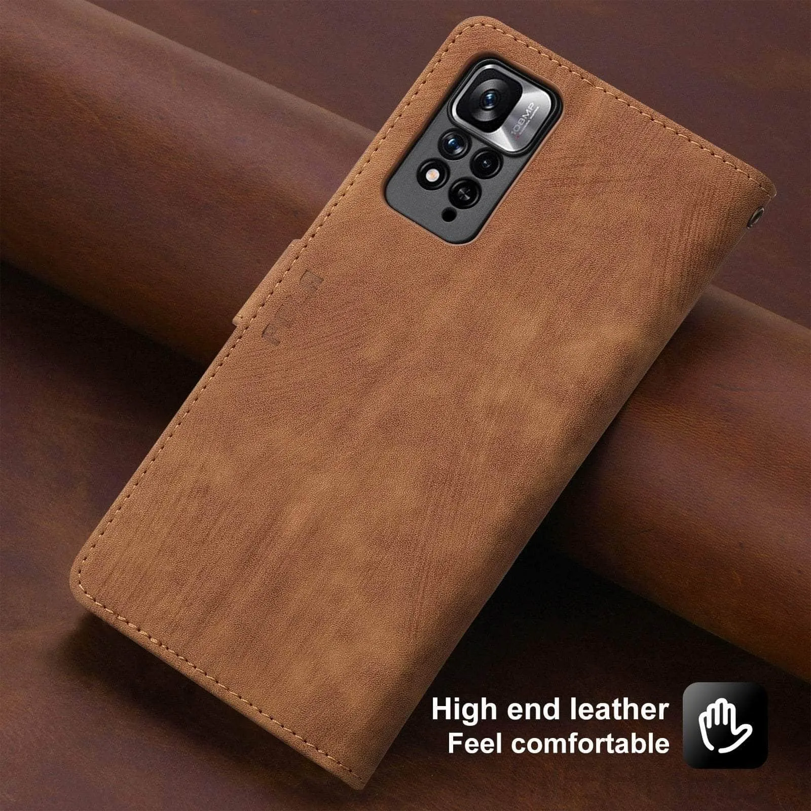 Galaxy A14 Anti-Theft Brush Leather Case
