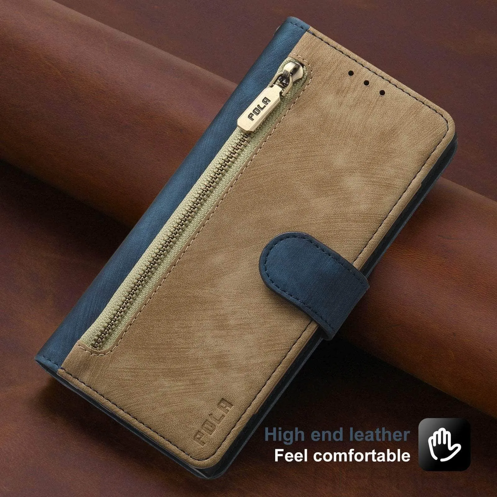 Galaxy A14 Anti-Theft Brush Leather Case