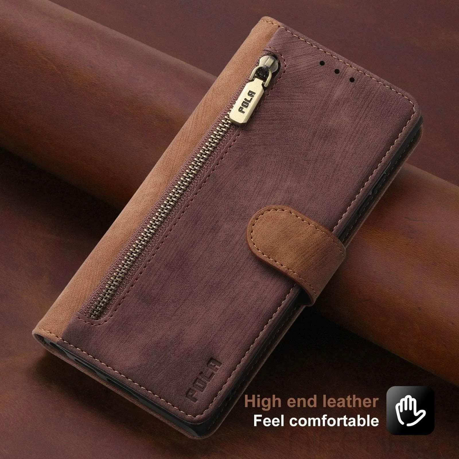 Galaxy A14 Anti-Theft Brush Leather Case