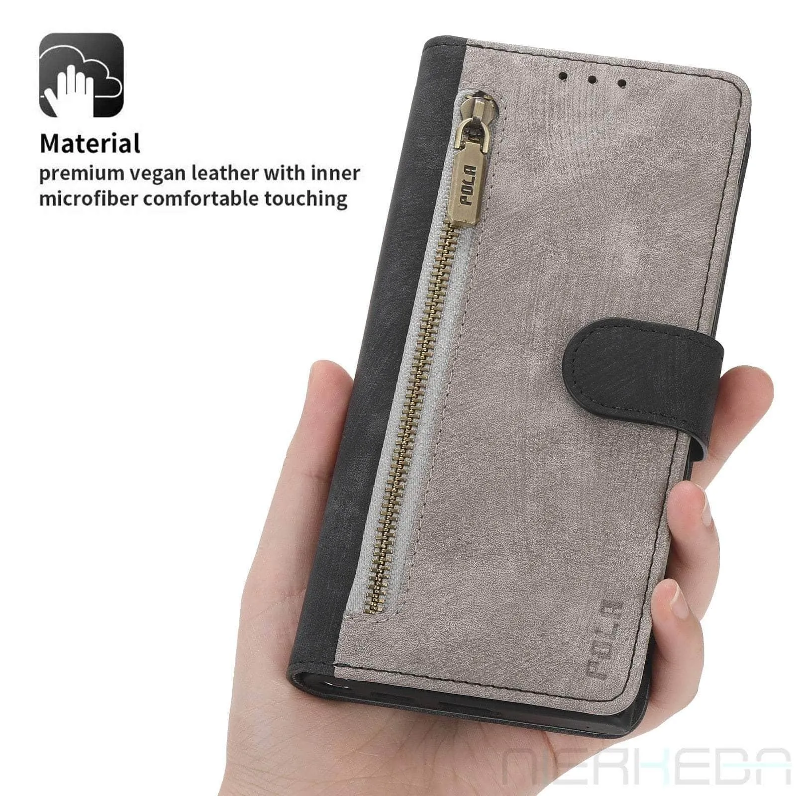 Galaxy A14 Anti-Theft Brush Leather Case
