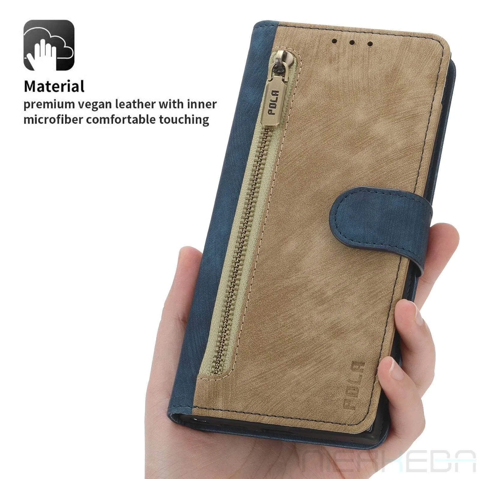 Galaxy A14 Anti-Theft Brush Leather Case