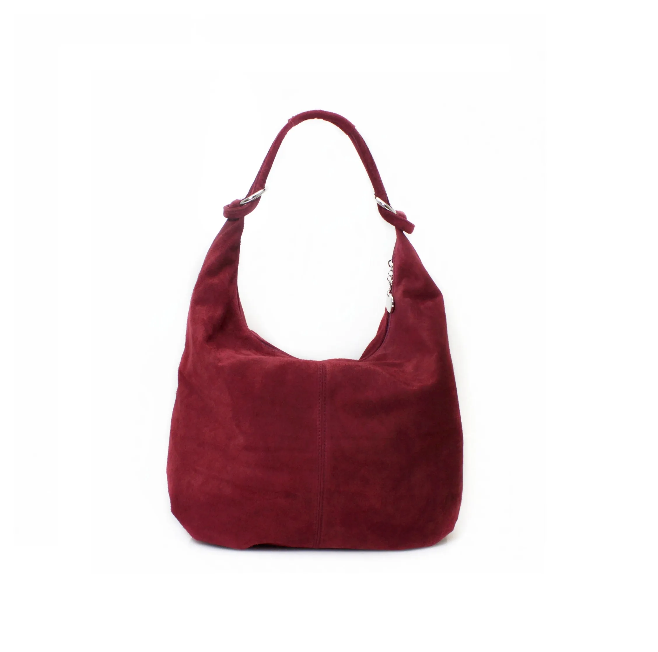 Genuine Suede Leather Large Hobo Shopper