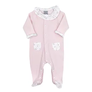 Girls Cotton Fleece Footie