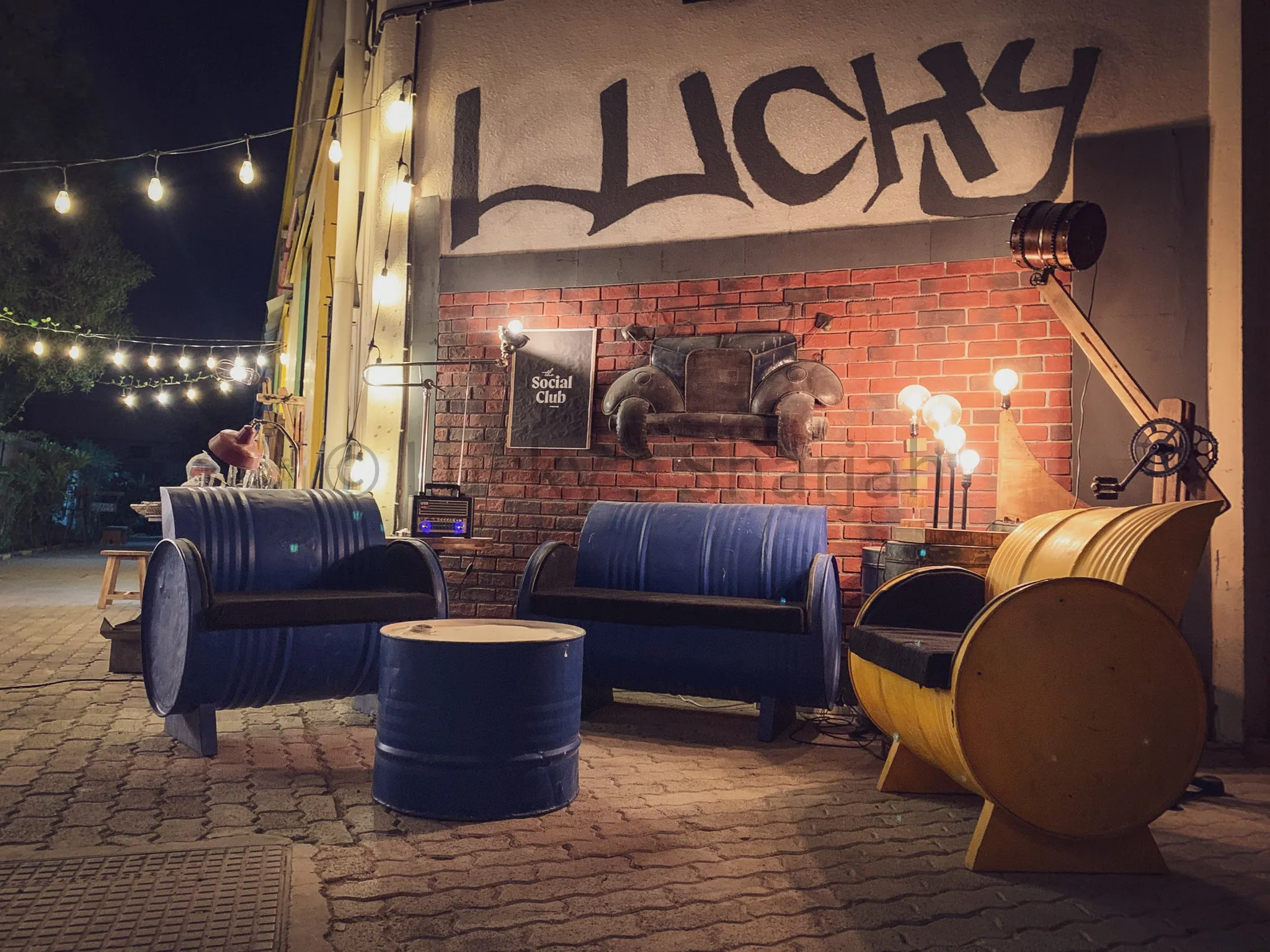Industrial design Barrel Sofa Set