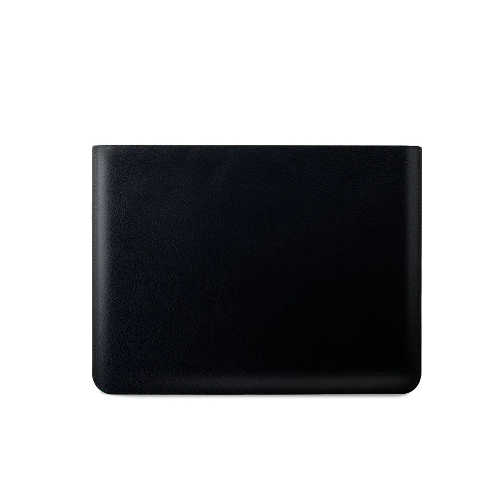 iPad Air / iPad Pro Sleeve Italian Napa Leather – Midnight Black