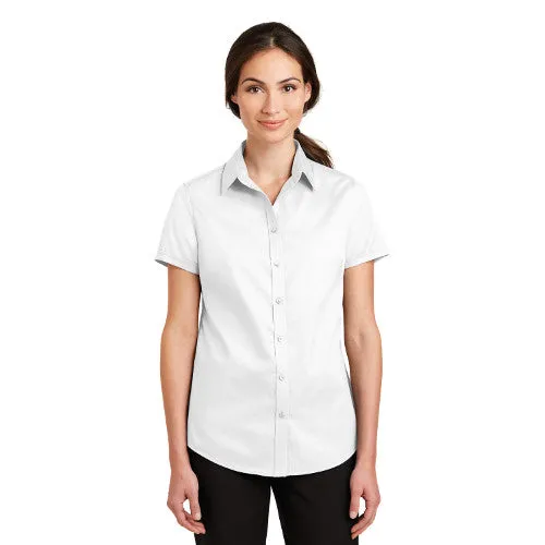 Julynn Rd. Port Authority® Ladies Short Sleeve SuperPro™ Twill Shirt L664