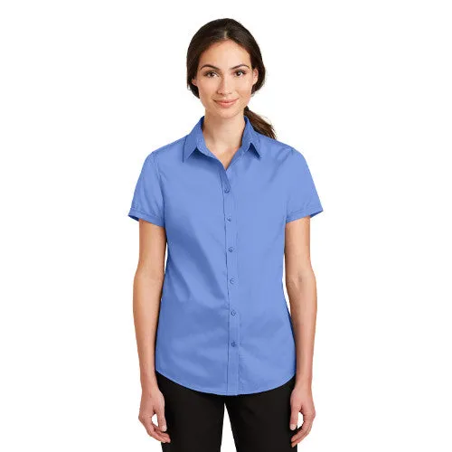 Julynn Rd. Port Authority® Ladies Short Sleeve SuperPro™ Twill Shirt L664
