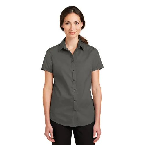 Julynn Rd. Port Authority® Ladies Short Sleeve SuperPro™ Twill Shirt L664