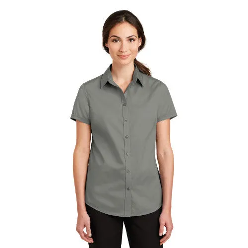 Julynn Rd. Port Authority® Ladies Short Sleeve SuperPro™ Twill Shirt L664