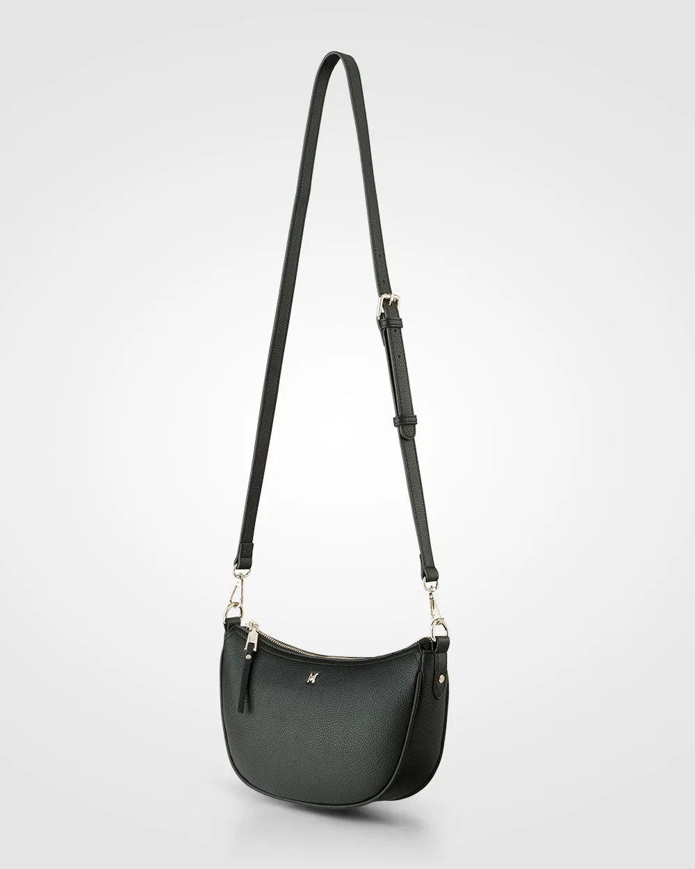 Layla Zip Top Curved Crossbody