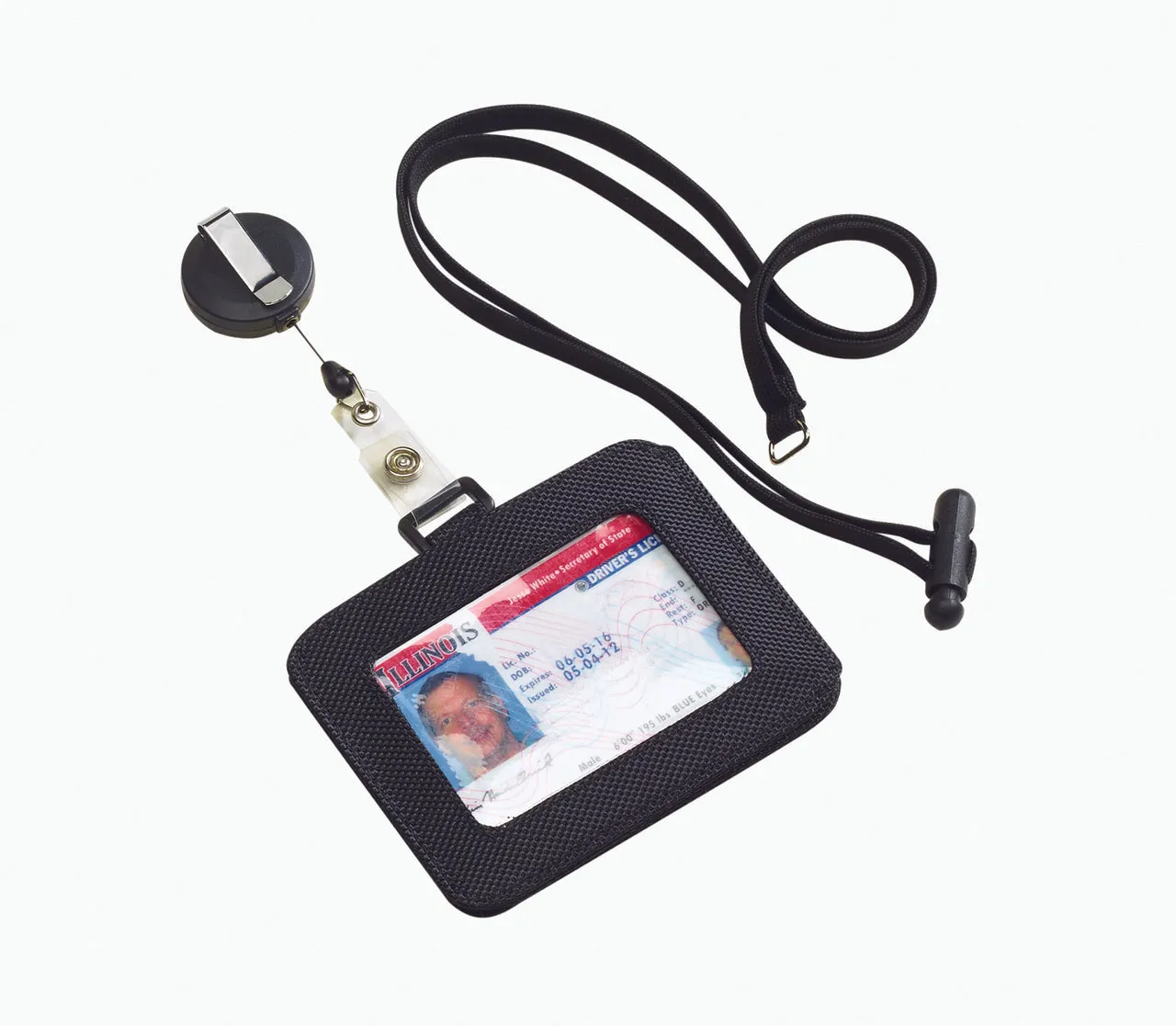 Lewis N Clark RFID Blocking ID Holder Black