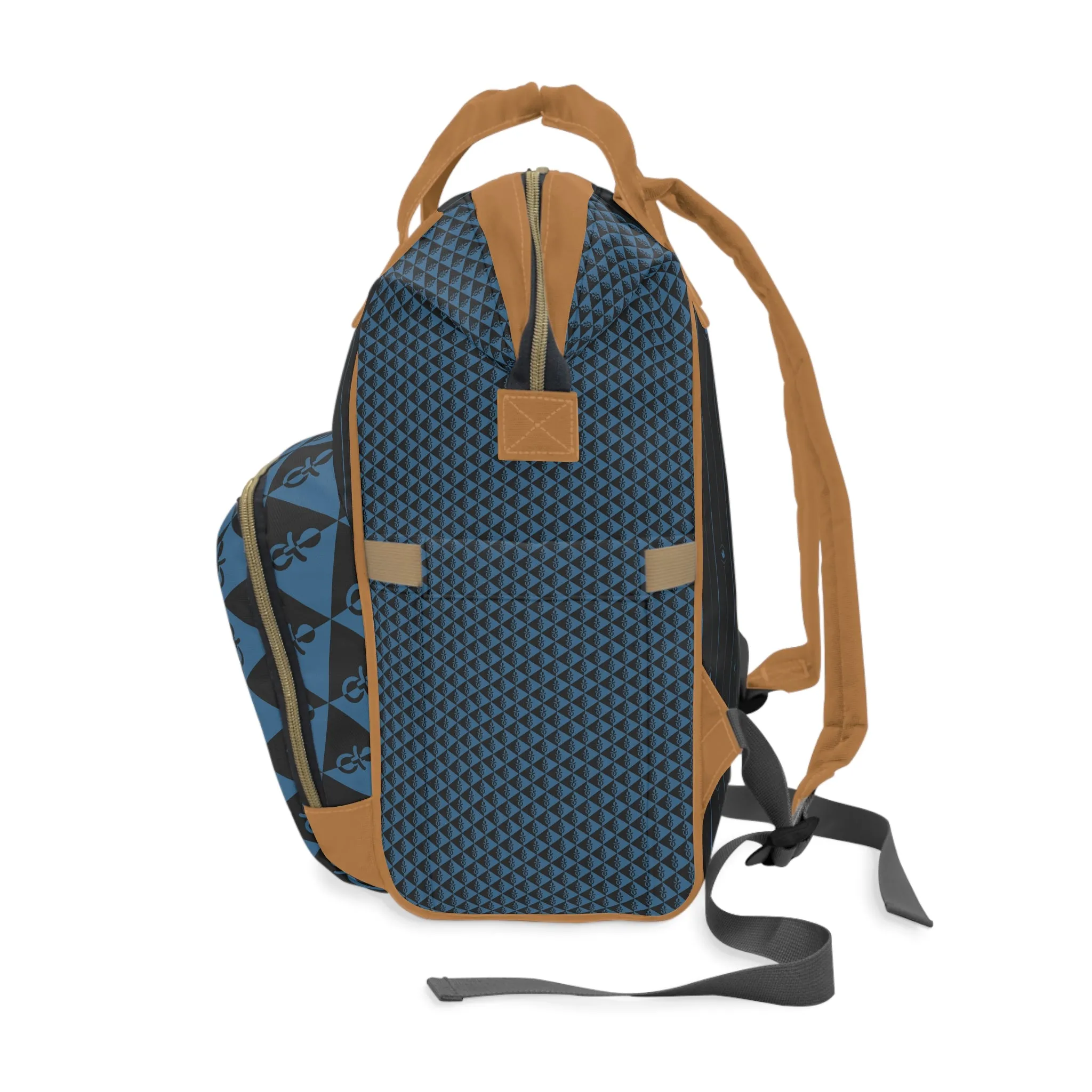 Multifunctional Diaper Backpack - Elegant Blue